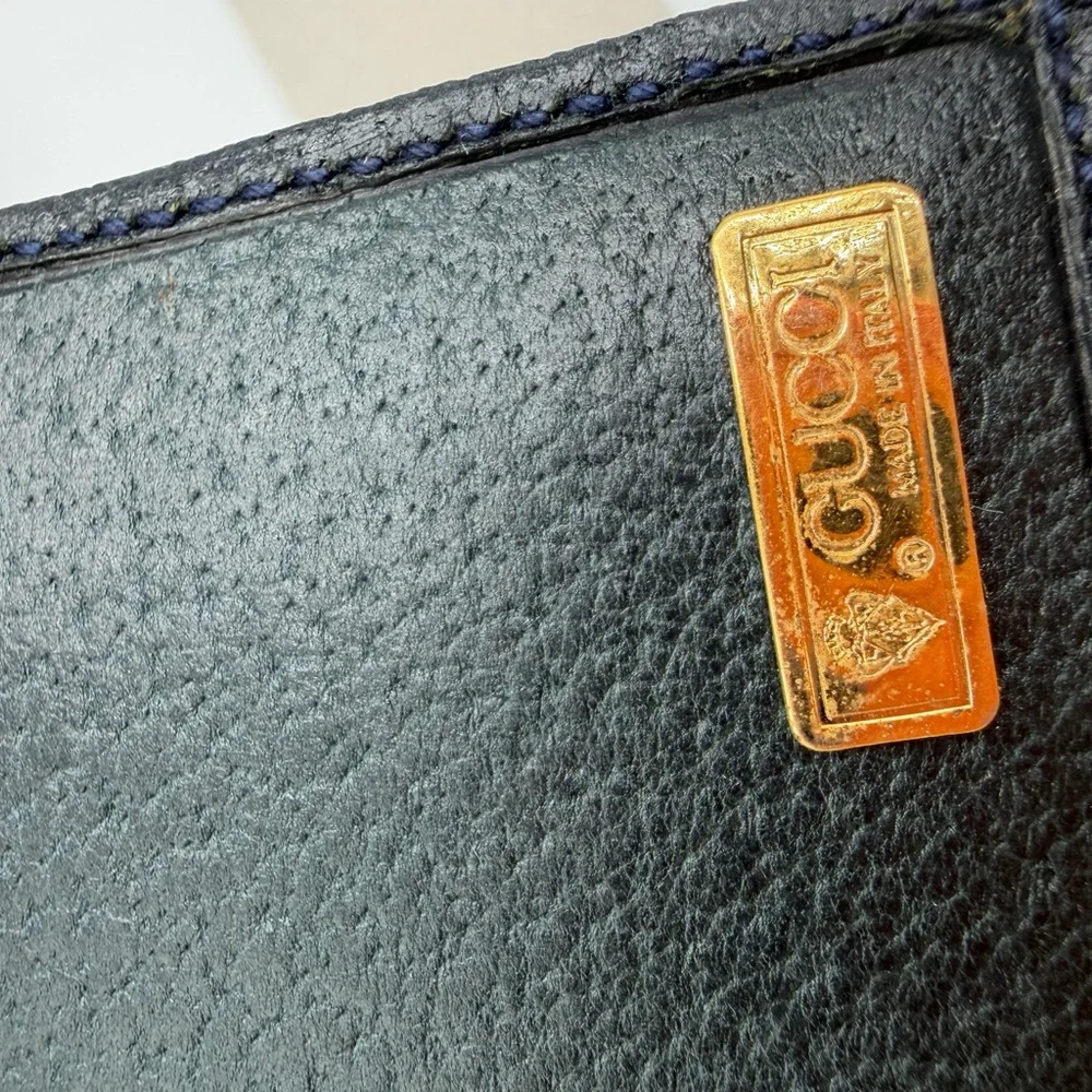 Gucci Black and Gray GG Canvas Snap Wallet - Picture 6 of 10